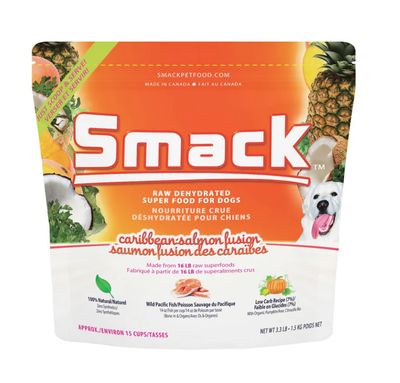 Smack Dog Food, Caribbean-Salmon Fusion / Saumon, 1.5kg