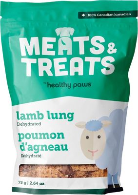 Healthy Paws Treats, Lamb Lung / Agneau poumon, 75g