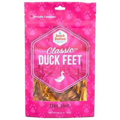 T&amp;T Snack Station Classic Duck Feet / Pattes de canard, 142g