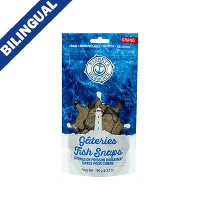 T&amp;T Fish Snaps Gently Baked Fish Treats for Dogs Large, 100g