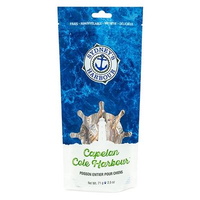 T&amp;T Sydney's Harbour Cole Harbour Capelin Whole Fish for Dogs 71g
