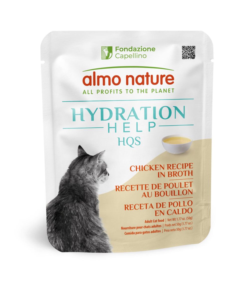 Almo Nature HQS Hydration Help, Chicken &amp; Broth / Poulet au bouillon, 50g