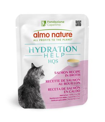 Almo Nature HQS Hydration Help, Salmon &amp; Broth / Saumon au bouillon, 50g
