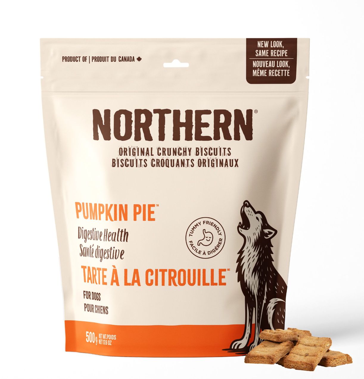 Northern Original Crunchy Biscuits, Pumpkin / Citrouille, 500g Northern Original Crunchy Biscuits, Pumpkin / Citrouille, 500g