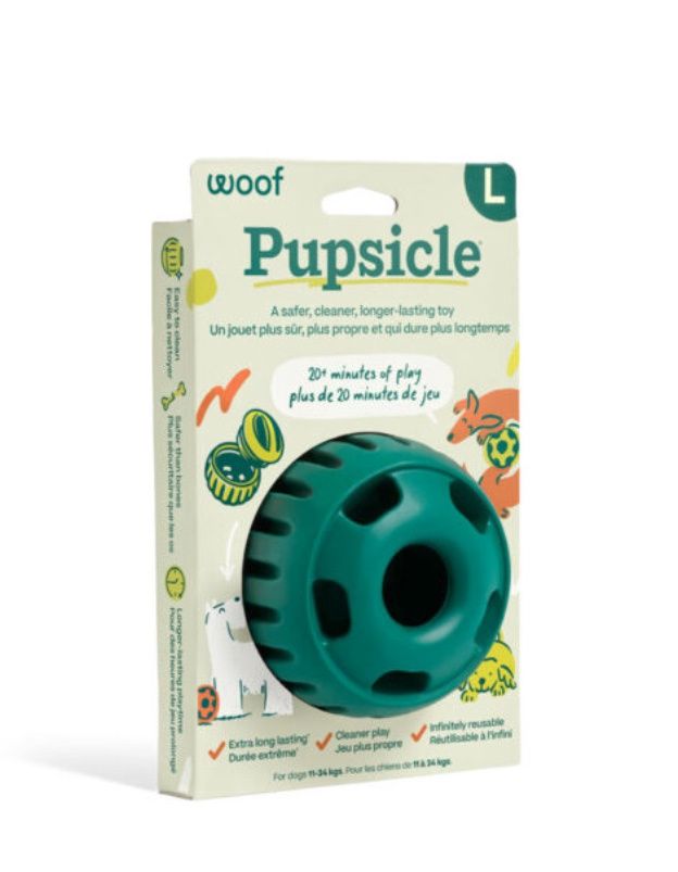 Woof Pet Pupsicle, Green Large / Vert grande