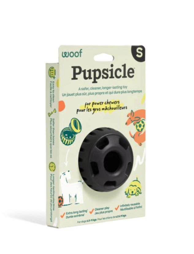 Woof Pet Pupsicle, Power Chewer Black Small/Noir petit