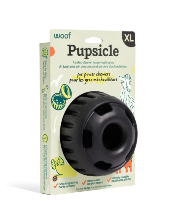 Woof Pet Pupsicle, Power Chewer Black XLarge / Noir très grande