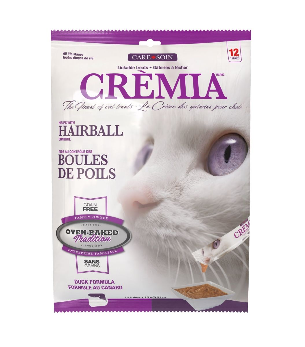 OBT Cat Treat, Cremia Hairball/Boules de poils, 12x15g