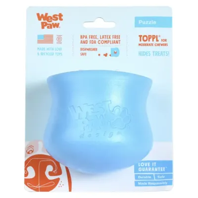 West Paw ZoGo Flex, Toppl, Aqua Blue, XL