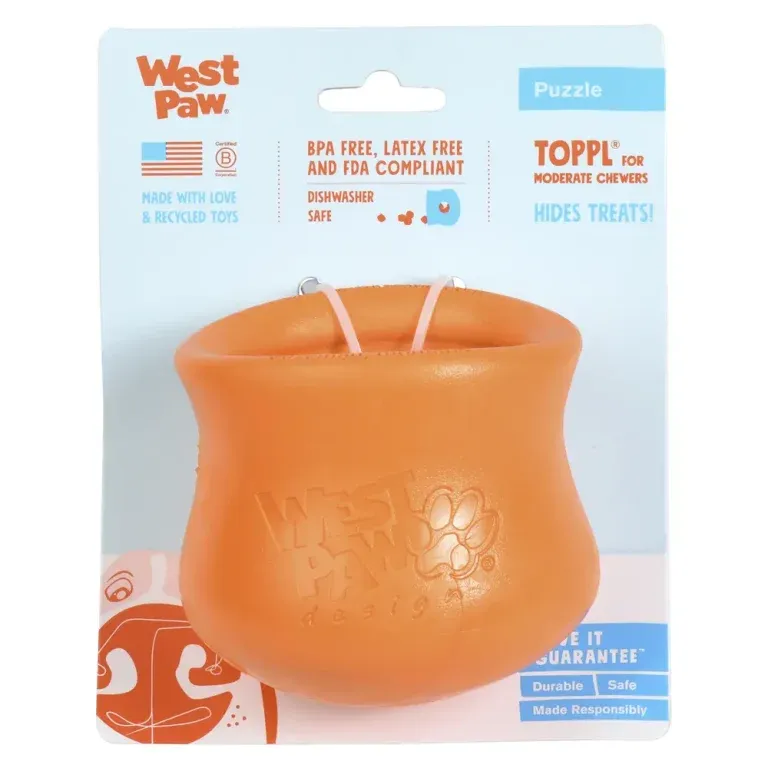 West Paw ZoGo Flex, Toppl, Tangerine, XL