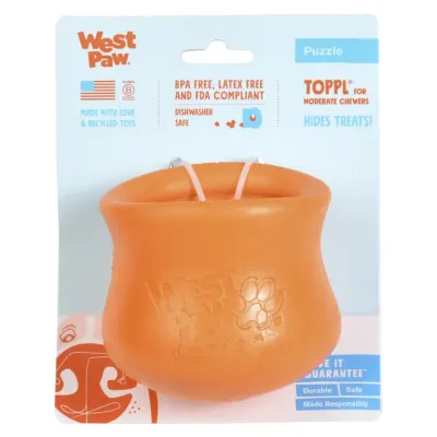 West Paw ZoGo Flex, Toppl, Tangerine, XL