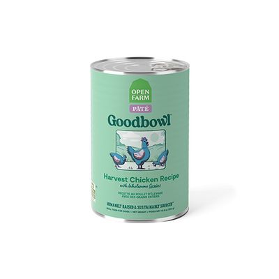 Open Farm Dog Can Goodbowl Pate, Chicken / Poulet pour chien, 354g