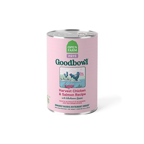 Open Farm Dog Can Goodbowl Pate, Chicken &amp; Salmon / Poulet et saumon pour chien, 354g