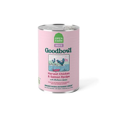 Open Farm Dog Can Goodbowl Pate, Chicken &amp; Salmon / Poulet et saumon pour chien, 354g