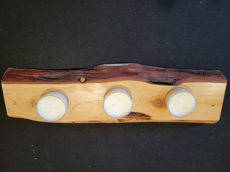 Teacup Candle Holder - 3 Candles Juniper - Free Shipping