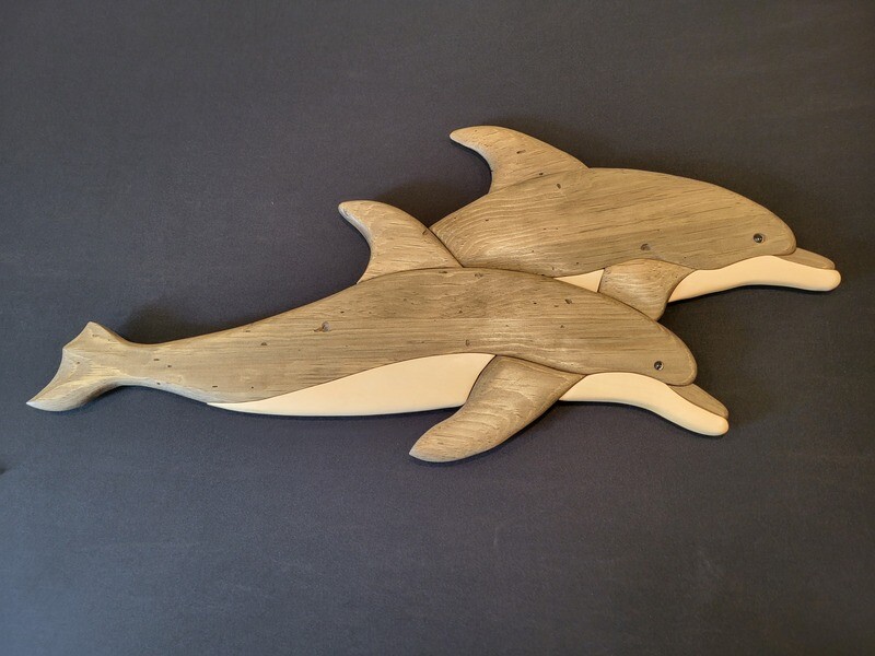 Intarsia Dolphins - Free Shipping