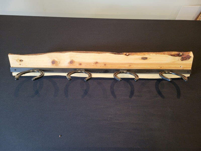 Coat Rack - Horseshoe Juniper Live Edge - Free Shipping