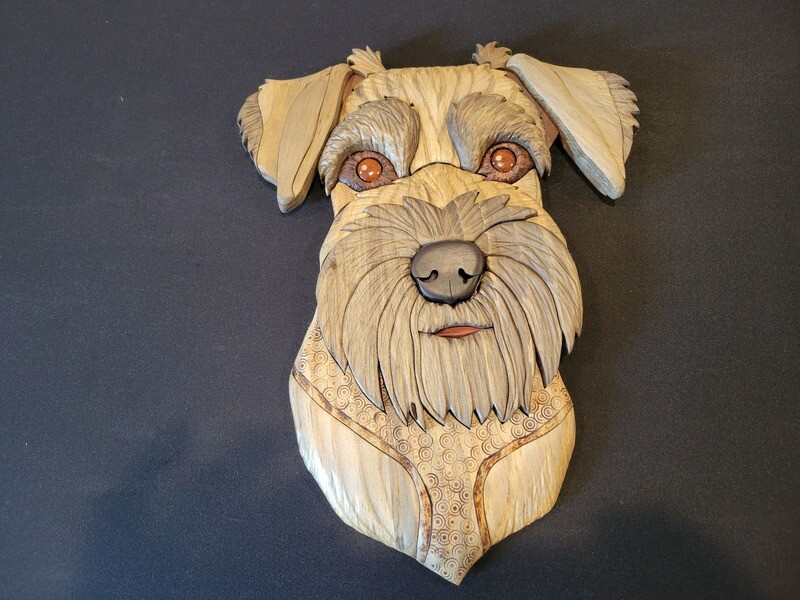 Intarsia - Schnauzer - Free Shipping