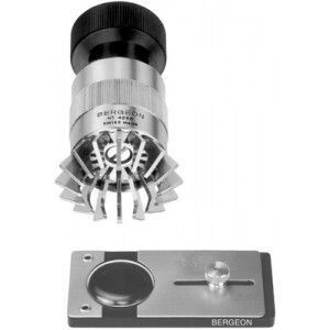 UTENSILE BERGEON CHE RIMUOVE E INSERISCE IMMEDIATAMENTE I CRISTALLI SENZA SMONTARE L'OROLOGIO; PER QUALSIASI CRISTALLO INFRANGIBILE SENZA ANELLO DI TENSIONE