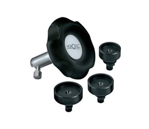 ASSORTIMENTO HOROTEC DI TASSELLI IN ACCIAIO PER APRIRE/CHIUDERE LE CASSE CON FONDI AVVITATI TIPO BM, 3 PEZZI / Ø 25…33 mm / CON IMPUGNATURA