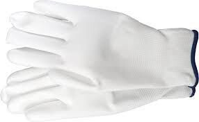 GUANTO HOROTEC NERI DI NYLON 888, BIANCO / TAGLIA LARGE PER LUCIDATURE