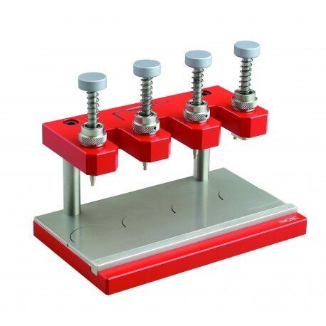 POTENZA HOROTEC PER PIAZZARE LANCETTE CON UNA GRANDE BASE, 1 PUNZONE / 8 TASSELLI A VITE IN DELRIN