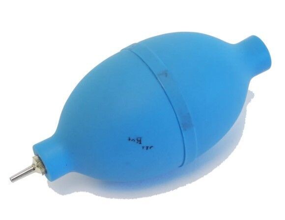 SOFFIETTO A POLVERE DI CAUCCIÙ BLU, FORMA OVALE / L130 x Ø 58 mm