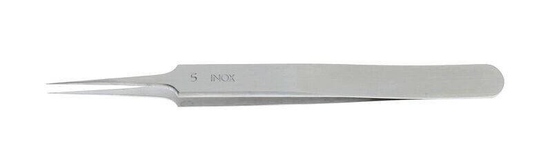 PINZETTA HOROTEC CORTA E EXTRAFINE PER SPIRALI, N° 5 / ACCIAIO INOSSIDABILE / L110 mm