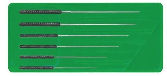 ASSORTIMENTO DI ALLARGATOI HOROTEC PENTAGONALI CON MANICO DI PLASTICA, N° 54-56-60-66-72-78 / 6 PEZZI