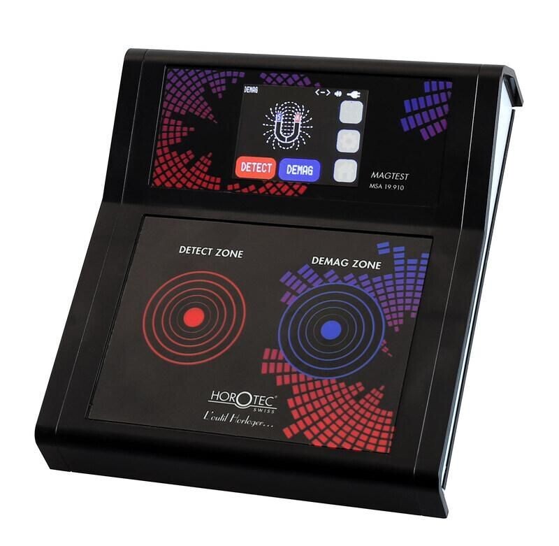 APPARECCHIO HOROTEC MAGTEST PER LA RIVELAZIONE DEL MAGNETISMO + SMAGNETIZZAZIONE, DUAL 115 - 230 V