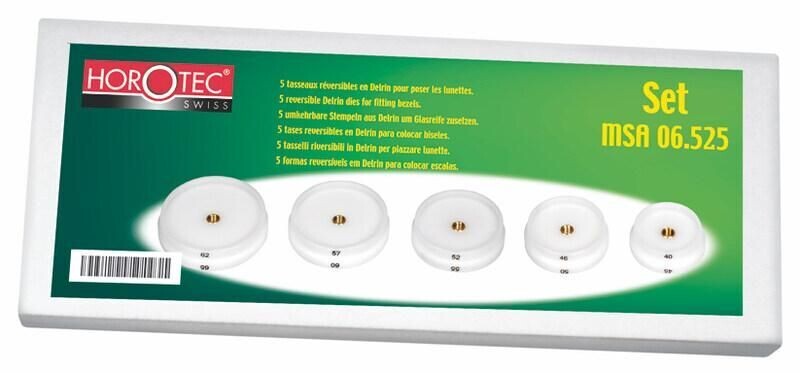 ASSORTIMENTO DI TASSELLI DA AVVITARE REVERSIBILI PER PIAZZARE LUNETTE, 5 PEZZI / Ø 40-45...62-65 mm