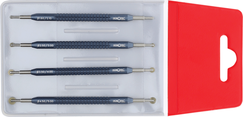 ASSORTIMENTO DI FRESE CON DOPPIE ROTELLINE IN ACCIAIO TEMPRATO, TASCHINO 4 PEZZI