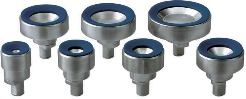 ASSORTIMENTO DI TASSELLI HOROTEC CON VENTOSE BLU PER APRIRE/CHIUDERE LE CASSE CON FONDI AVVITATI, 7 PEZZI