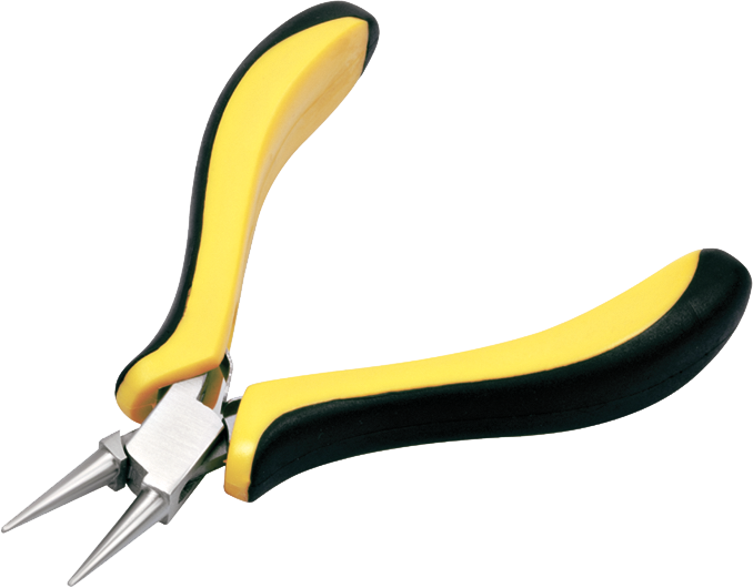 PINZA HOROTEC CON BECCHI TONDI, L115 mm / CON 2 MOLLE DI RITORNO