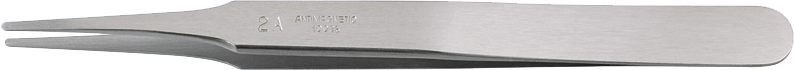 PINZETTA CON PUNTE TONDE E LARGHE PER RADDRIZZARE LE LANCETTE, N° 2A / ACCIAIO ANTIMAGNETICO 904L / L120 mm