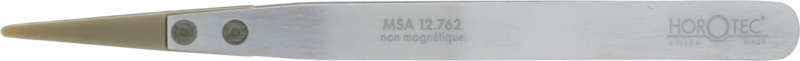 PINZETTA CON PUNTE PEEK, PUNTE LARGHE E ARROTONDATE / ALLUMINIO / L123 mm