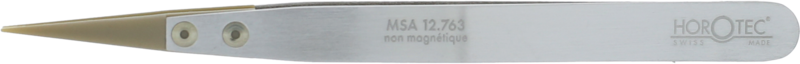 PINZETTA CON PUNTE PEEK, PUNTE FINI / ALLUMINIO / L123 mm