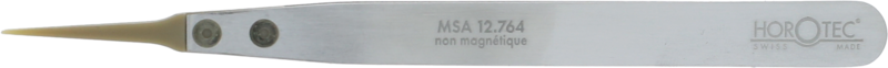 PINZETTA CON PUNTE PEEK, PUNTE FINISSIME / ALLUMINIO / L123 mm