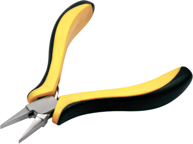 PINZA CON BECCHI PIATTI, L115 mm / CON 2 MOLLE DI RITORNO