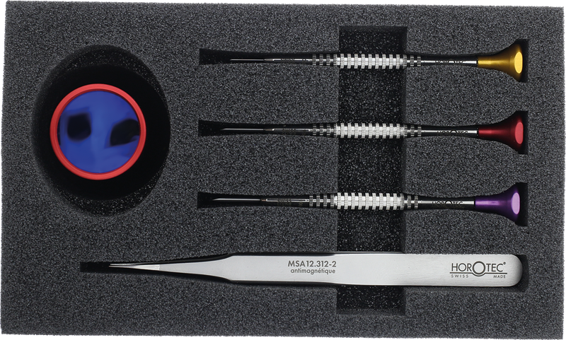 KIT DI UTENSILI PROFESSIONALE, CACCIAVITI, MONOCOLO E PINZETTA HOROTEC KIT DI UTENSILI PROFESSIONALE, CACCIAVITI, MONOCOLO E PINZETTA HOROTEC