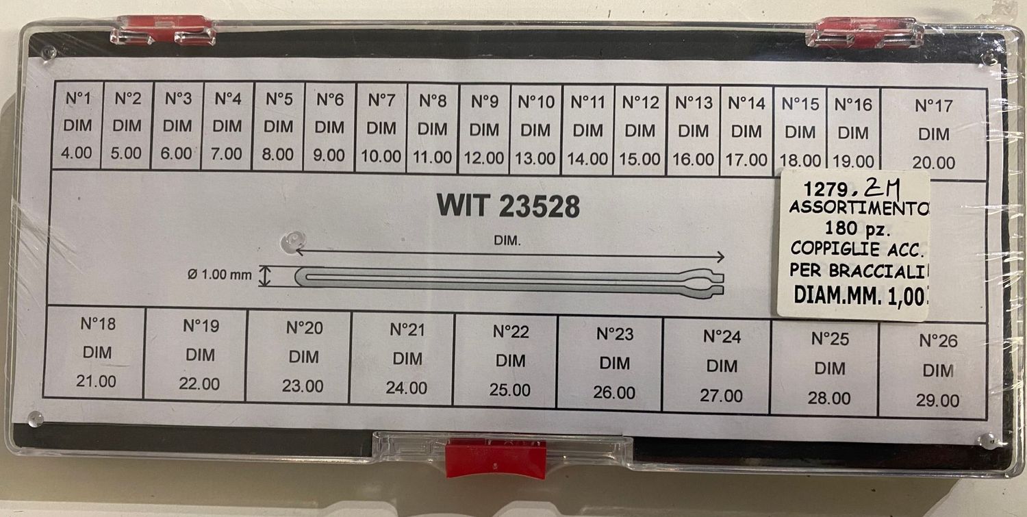 COPPIGLIE APERTE WITSCHI 23528 X BRACC ASS.180PZ