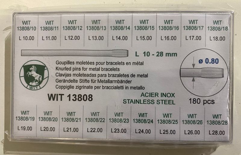 ASSORTIMENTO 180 COPPIGLIE ZIGRINATE DIAMETRO 0,80 MM ASSORTIMENTO 180 COPPIGLIE ZIGRINATE DIAMETRO 0,80 MM