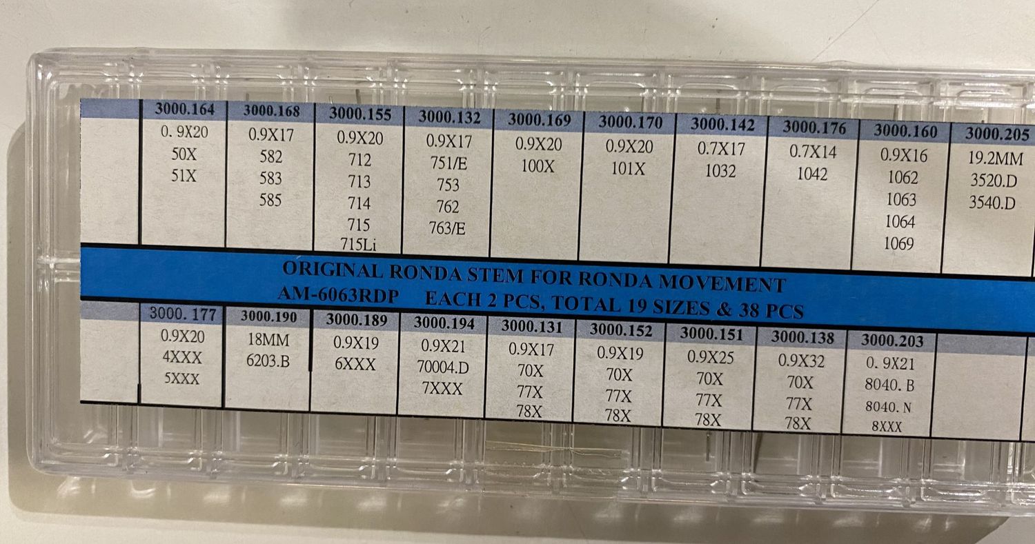 ASSORTIMENTO 38 TIGES X MOVIMENTI RONDA