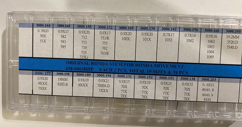 ASSORTIMENTO 38 TIGES X MOVIMENTI RONDA