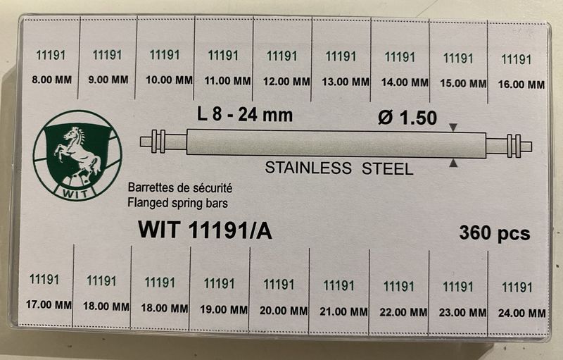 ASSORTIMENTO 360 ANSE A MOLLA ACCIAIO DIAM.MM.1,50