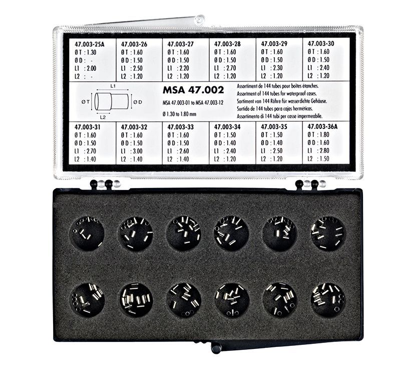 ASSORTIMENTO 144 TUBI PER CASSE IMPERMEABILI