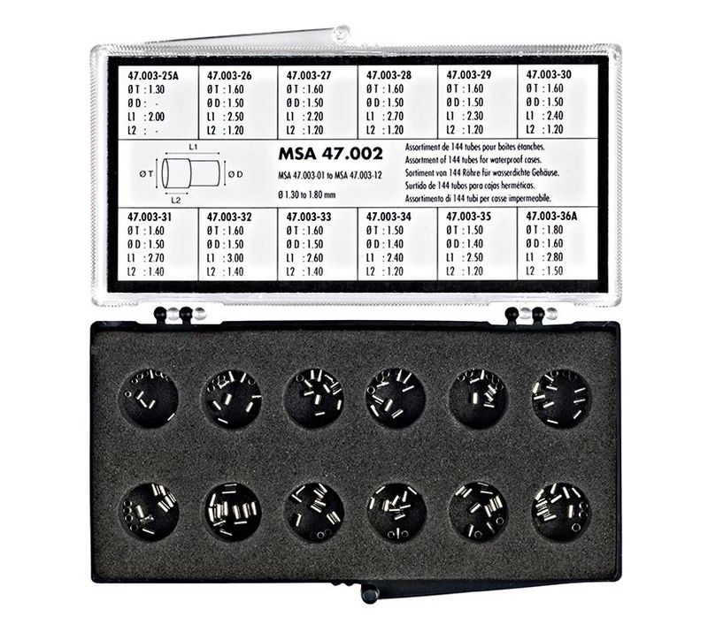 ASSORTIMENTO 144 TUBI PER CASSE IMPERMEABILI ASSORTIMENTO 144 TUBI PER CASSE IMPERMEABILI