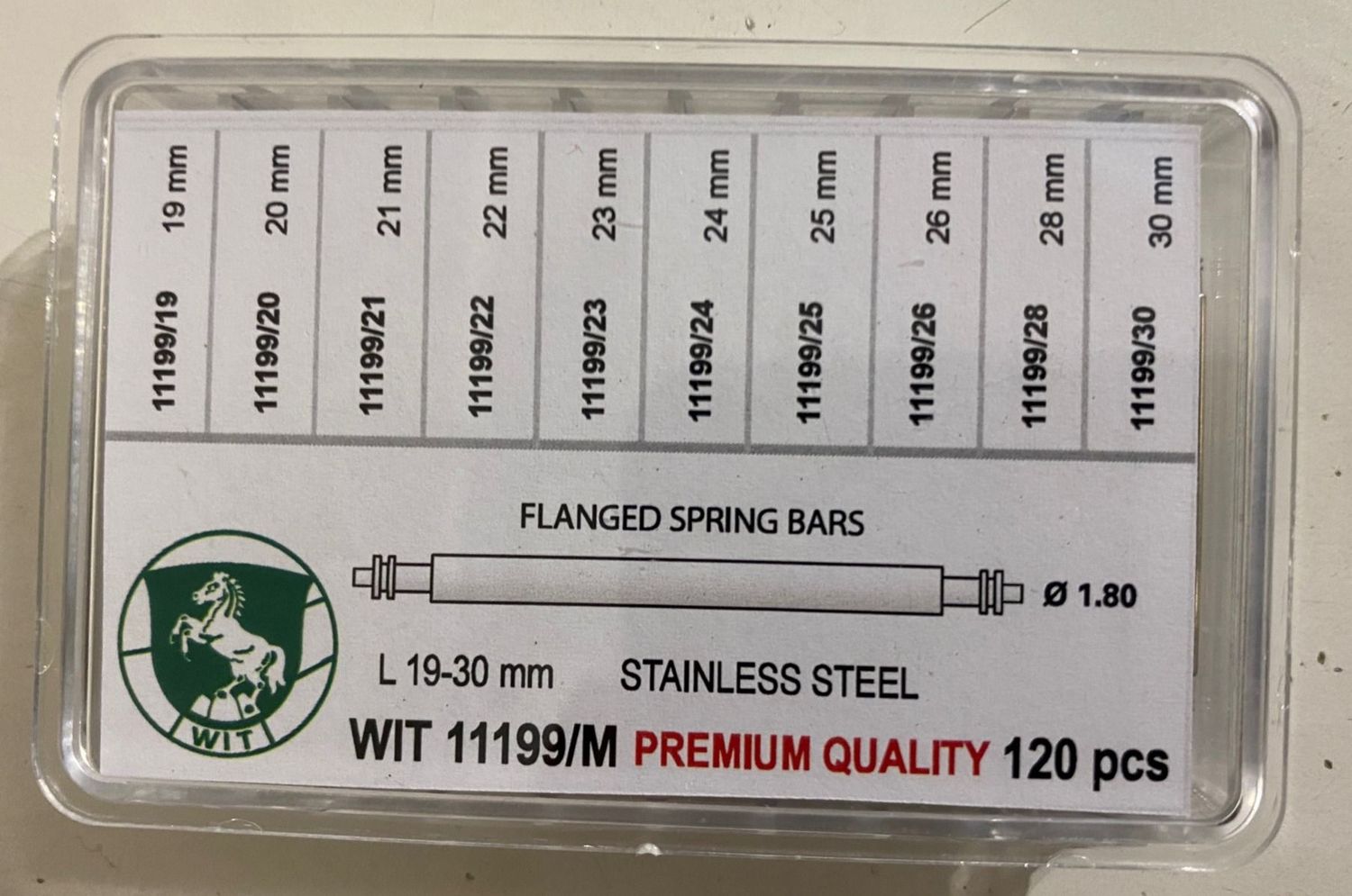 ASSORTIMENTO 120 ANSE A MOLLA  ACCIAIO DIAMETRO MM.1,80