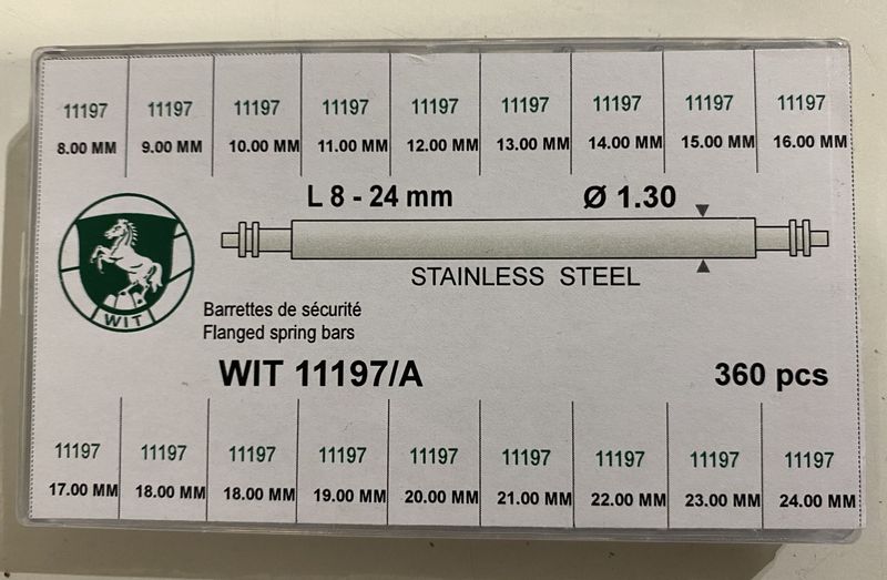 ASSORTIMENTO 360 ANSE A MOLLA ACCIAIO DIAM.MM.1,30