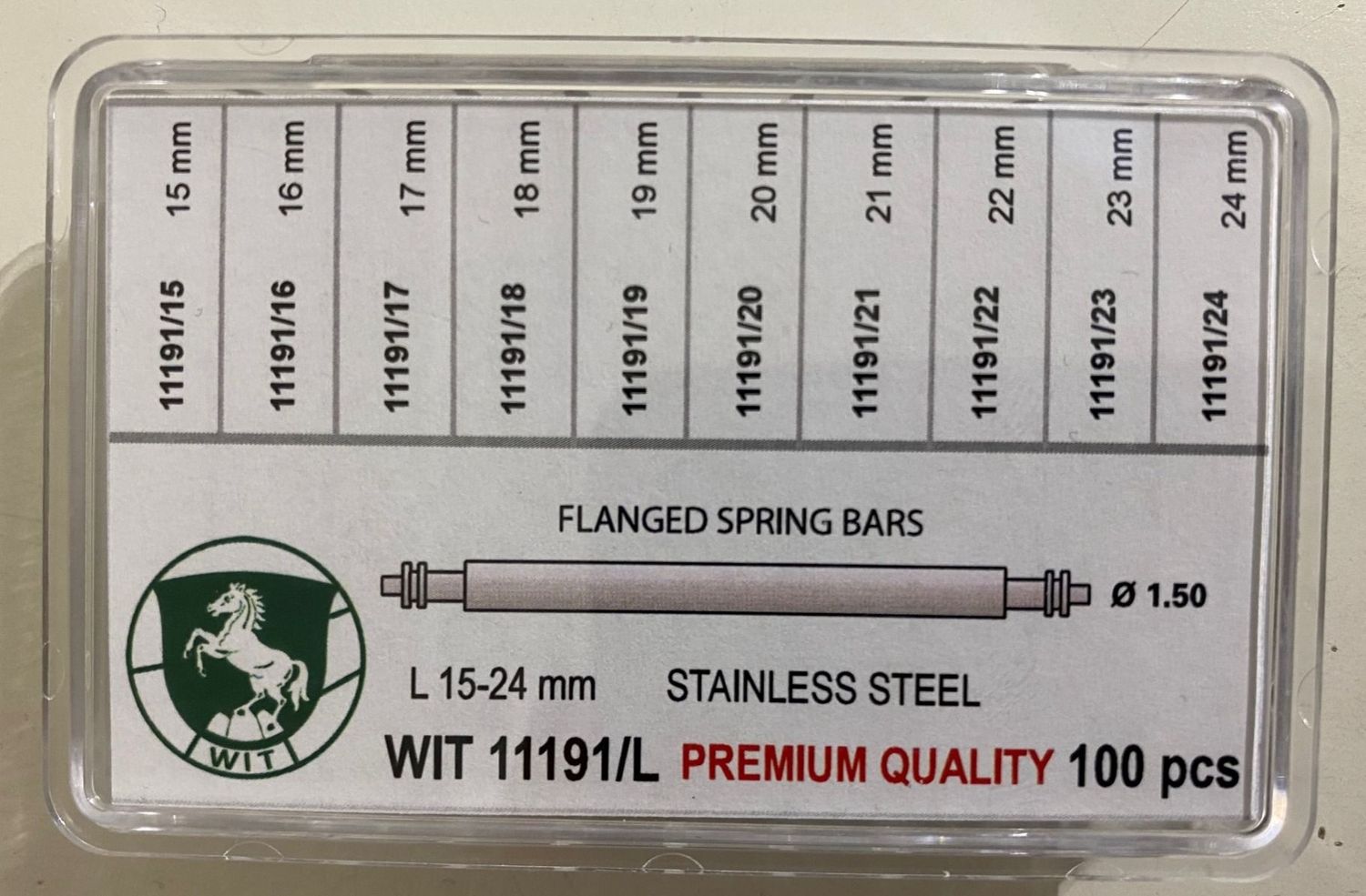 ASSORTIMENTO 100 ANSE A MOLLA ACCIAIO DIAM.MM.1,50